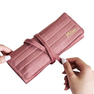 Bolsa enrollable para joyas de terciopelo suave, bolsa de almacenamiento de joyas de gamuza de alta gama, bolsa para joyas de gran capacidad, regalo para el Día de la Madre. - Product Image 5