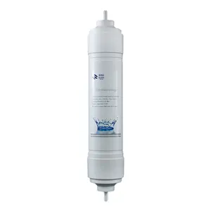 Reemplazo de cartucho de elemento de filtro de agua de inserción de ajuste rápido tipo I de tubo 1/4 de 13 pulgadas para sistema purificador de agua Undersink