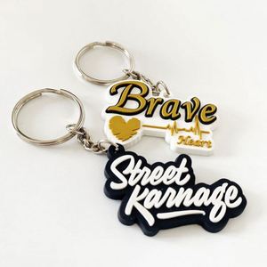 Cheap Factory 2d <b>Custom</b> Shaped Die Cut Rubber Keyring Soft Pvc <b>Keychain</b> for Gifts - Product Image 4