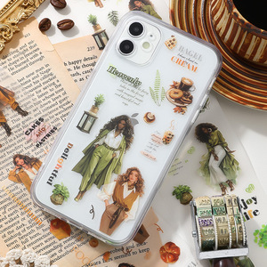 American Girl Series Sổ Tay Tự Làm Dán 2M/Cuộn Cổ Điển Nhân Vật Trang Trí Không Thấm Nước Cao Su Dính Masking Cắt Dán - Product Image 4