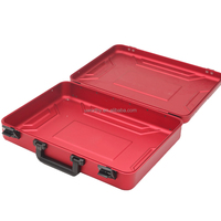 Étui de transport pour ordinateur portable professionnel en aluminium moulé monobloc de 18 pouces, mallette de luxe, porte-documents OEM robuste