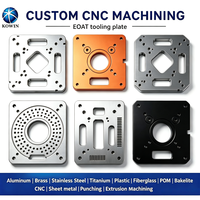 Plaque d'outillage CNC en aluminium sur mesure 5052 6061 7075 avec trous de centrage filetés pour l'assemblage de dispositifs de maintien industriel