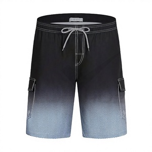 Wholesale Custom 4-Way Stretch Waterproof Boardshorts <b>Men</b> Quick Dry Mid-Waist Swim <b>Trunks</b> Plain Dyed Surf <b>Mens</b> Shorts - Product Image 3