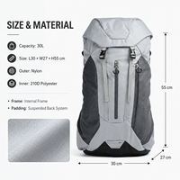 Sac à dos de randonnée imperméable 30L, résistant aux déchirures, réglable, pour trekking et camping - Offre spéciale