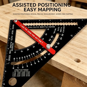 <span class=keywords><strong>Équerre</strong></span> de charpentier <span class=keywords><strong>réglable</strong></span> de 7 pouces en alliage d'aluminium, <span class=keywords><strong>équerre</strong></span> d'angle <span class=keywords><strong>réglable</strong></span>, règle de marquage et de mesure pour charpentier, outils de menuiserie - Product Image 5