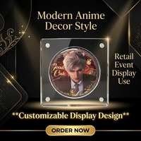 Support de Présentation Personnalisé en Acrylique DIY de 3 mm d'Épaisseur pour Cartes Photo, Décoration de Bureau et Présentation en Magasin pour Articles de Personnages