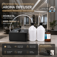 Diffuseur d'arômes intelligent commercial à commande par application, grande capacité, machine à parfum pour hôtel et salle de sport, 5L*2, vente chaude