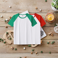 T-shirt tricoté oversize pour homme, manches raglan contrastées, col rond, manches courtes, personnalisable avec logo, streetwear, tenue décontractée