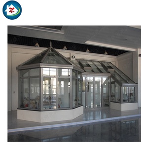 Tùy biến nhà kính nhôm ngoài trời bên ngoài vườn 4 mùa đúc sẵn miễn phí đứng sunrooms - Product Image 4