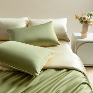 Draps rafraîchissants en Lyocell taille Queen, ensemble de draps doux et soyeux avec poche profonde de 16 pouces, respirants - Product Image 2