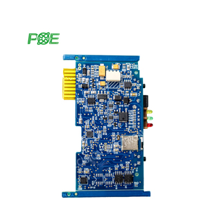 Vàng ngón tay pcba sản xuất màu xanh <span class=keywords><strong>soldermask</strong></span> fr4 <span class=keywords><strong>PCB</strong></span> lắp ráp bảng mạch chì-miễn phí hasl ISO9001 chứng nhận nhà cung cấp pcba - Product Image 1