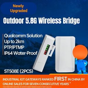 Беспроводной мост GCSY 5.8ГГц, 2 км, IP64, водонепроницаемый, антенна 8dBi, Wi-Fi репитер, наружный CPE, PTP/PTMP, ST508E - Product Image 2