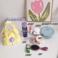 Dernière mode fleur sac à main toile fraîche et douce stockage portable unisexe avec deux poignées et broderie