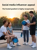 Raquette de pickleball double usage, résistante à l'usure, sans bordure, certifiée aux États-Unis, noyau en mousse de 16 mm, Gen5 T700, très vendue, pour adultes