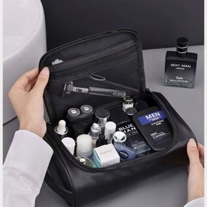 Premium PU Leather Travel Toiletry Bag for Men - Stylish, Waterproof & Personalized Cosmetic Organizer - Product Image 3