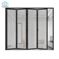 Fenêtre pliante en aluminium Off White Arch Grille avec verre texturé effet vague d'eau pour l'intimité et l'éclairage naturel de la maison