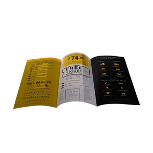 <span class=keywords><strong>Livre</strong></span> de brochures à 3 volets imprimé sur mesure pour la publicité d'entreprise en papier offset et carton traité par gaufrage - Product Image 4