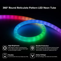 Vente flash : Kit de 5 m de néons LED multicolores adressables, tissés à 360 degrés, pour décorations décoratives IP67 pour 5V, décorations adressables
