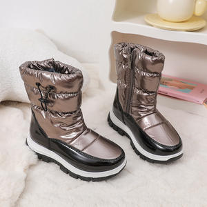 Yl7454 מחיר זול מגפי שלג נמוך מים ניילון, נעלי ספורט חמות ילדים חורף - Product Image 5