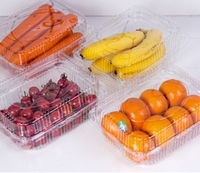 Boîte à fruits en plastique jetable boîte à fraises transparente