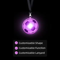 Lanière LED clignotante avec couleurs personnalisables, logo en acrylique, certifiée CE, pour le Ramadan, les événements sportifs, les fêtes de remise de diplômes, la course nocturne