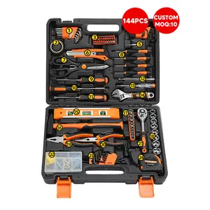 144 PCS Multi Function impact Ratchet Torque wrench hand tools Hand Tool socket set kit socket wrench screwdriver tool set