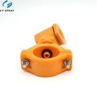Collier de serrage pour tuyau en plastique 1 "3/4" à connexion rapide Pince à oeillet simple pour cône creux Buse de traitement de surface pour le refroidissement