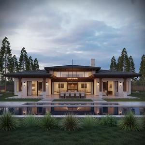 Maison modulaire sismique de classe <span class=keywords><strong>8</strong></span> résistante aux ouragans, villa de luxe en acier léger, durée de vie supérieure à 50 ans - Product Image 2