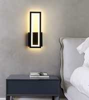 Lampe murale linéaire LED moderne en fer pour intérieur et extérieur, pour chambre à coucher, allée, escalier, décoration
