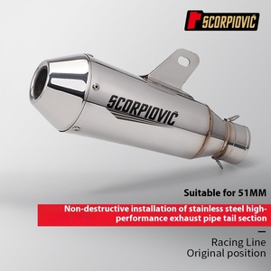 Section de queue de tuyau d'échappement Direct SR11 pour <span class=keywords><strong>moto</strong></span> rétro <span class=keywords><strong>Triumph</strong></span> Climber pour Cruiser Prince Touring - Product Image 2