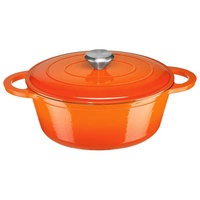 Ensemble de casseroles et marmites en fonte émaillée polie pour cuisine domestique, avec couvercle