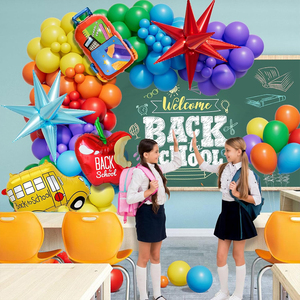 Kit d'arche de guirlande de ballons arc-en-ciel, ballons en forme de crayon Apple, ballons en feuille <span class=keywords><strong>pour</strong></span> <span class=keywords><strong>la</strong></span> <span class=keywords><strong>maternelle</strong></span>, décoration de fête de rentrée <span class=keywords><strong>scolaire</strong></span> - Product Image 4