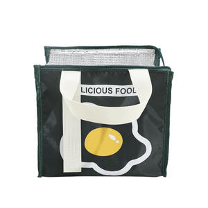 Bolsa de almuerzo aislada portátil de gran capacidad de moda, bolsa de almuerzo Simple impermeable gruesa con aislamiento de papel de aluminio, bolsa de almuerzo al por mayor - Product Image 2