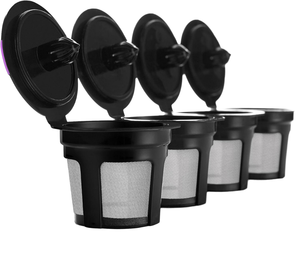 Paquete de 4 Cápsulas de Café Reutilizables Compatibles con <span class=keywords><strong>Keurig</strong></span>, Filtros Reutilizables K-CUP para una Sola Taza - Product Image 1