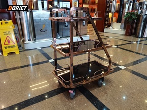 รถเข็นทำมือโลหะสำหรับโรงแรมรถเข็นดื่มเหล้าสำหรับงานเลี้ยงงานแต่งงาน - Product Image 3