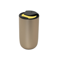Diffuseur d'arômes pour voiture avec logo personnalisé, diffuseur d'arômes intelligent en métal de qualité supérieure, alimenté par batterie, pulvérisation d'aérosol, lumière ambiante portable, pulvérisation de 45 m