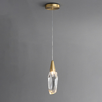 MEEROSEE Lustre Cristal Pendentif Lumière Cuisine bar Salle À Manger Lustre Moderne Lampes pour le Salon Chambre 400K3381