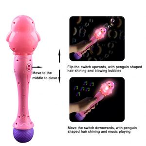 Pistolet à eau électrique LED Licorne avec baguette à bulles - Jouet d'été extérieur pour enfants en ABS et une bouteille de bulles - Activités parent-enfant - Product Image 5