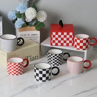 Tasses à café et tasses à thé modernes en céramique, style nordique minimaliste, personnalisables pour couple, compatibles micro-ondes et lave-vaisselle, vente en gros directe usine