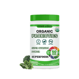 Polvere di Verdure Biologiche OEM di Alta Qualità + 50 Superfood e Bacche - 1 Miliardo di Probiotici per la Salute Intestinale degli Adulti - Product Image 1