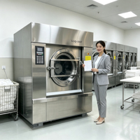 Laveuse-essoreuse commerciale haute efficacité Fomax, machine à laver tout-en-un à économie d'énergie, service textile pour hôtels