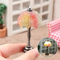 23 styles de lampes miniatures pour maison de poupée, lampe de table miniature, lustre pour maison de poupée, éclairage de plafond avec éclairage à piles