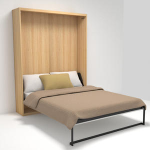 <span class=keywords><strong>Lit</strong></span> escamotable à panneaux en bois au design moderne Mécanisme de <span class=keywords><strong>lit</strong></span> <span class=keywords><strong>mural</strong></span> en métal pliant inclinable vertical et peu encombrant Mobilier intelligent pour la maison - Product Image 3