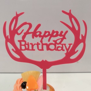 Новый акриловый Топпер для торта на день рождения, Розовый Золотой Топпер для кексов для детей, украшения для торта на день рождения, Детский праздник - Product Image 4