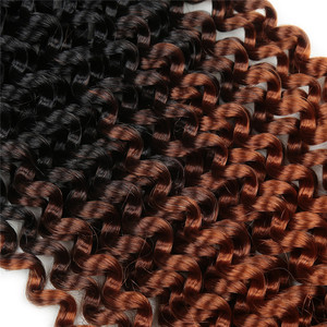 Capelli Passion Twist Ombre Biondi Ondulati Stile Bohémien, Estensioni Sintetiche per <span class=keywords><strong>Trecce</strong></span> all'Uncinetto - Product Image 4
