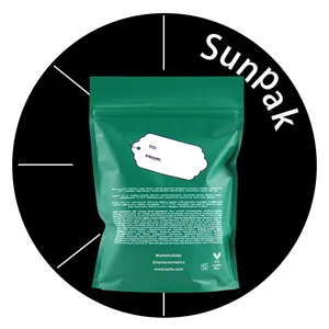 Luchtdichte Kerst Snoep Verpakking Bio Plastic Bolsas De Lock Biologisch Afbreekbaar Gerecycled 3 Zijafdichting Zip Mylar Hersluitbare Voedselzak