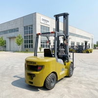 Chariot élévateur diesel DOUGONG de haute qualité, 3-5 tonnes, modèle CPCD, hauteur de levage 1500 mm, pour extérieur, AWD, électrique/hydraulique