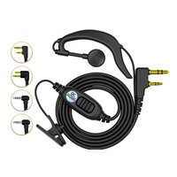 Écouteurs filaires à suppression de bruit avec crochet d'oreille pour talkie-walkie, accessoires radio bidirectionnelle longue portée