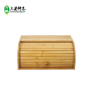 Double-layer storage <b>kitchen</b> bread box with lid, household storage box, bamboo bread storage box - Product Image 1