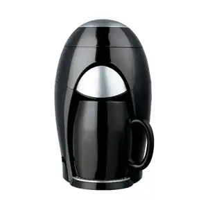 מפעל מחיר נייד עיצוב חשמלי אספרסו מכונת קפה כוס אחת טפטוף מכונת קפה עם 1 precelain כוס